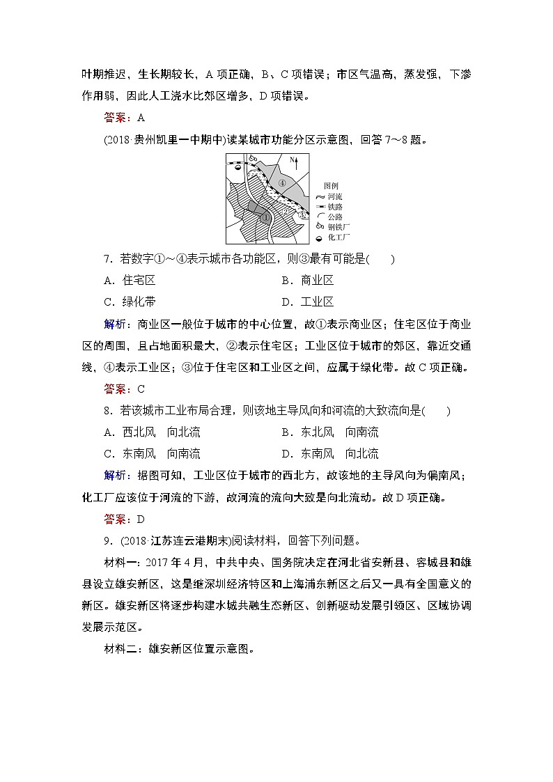 2021年湘教版高中地理必修2 第2章 城市与环境 第1节 城市空间结构 课件03