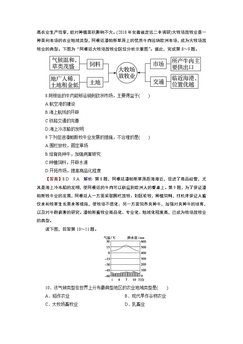 春中图版高中地理必修2 第3章 第1节 农业区位因素与地域类型 PPt课件+试卷03