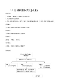 人教版 (新课标)选修1第三节 月相和潮汐变化教学设计