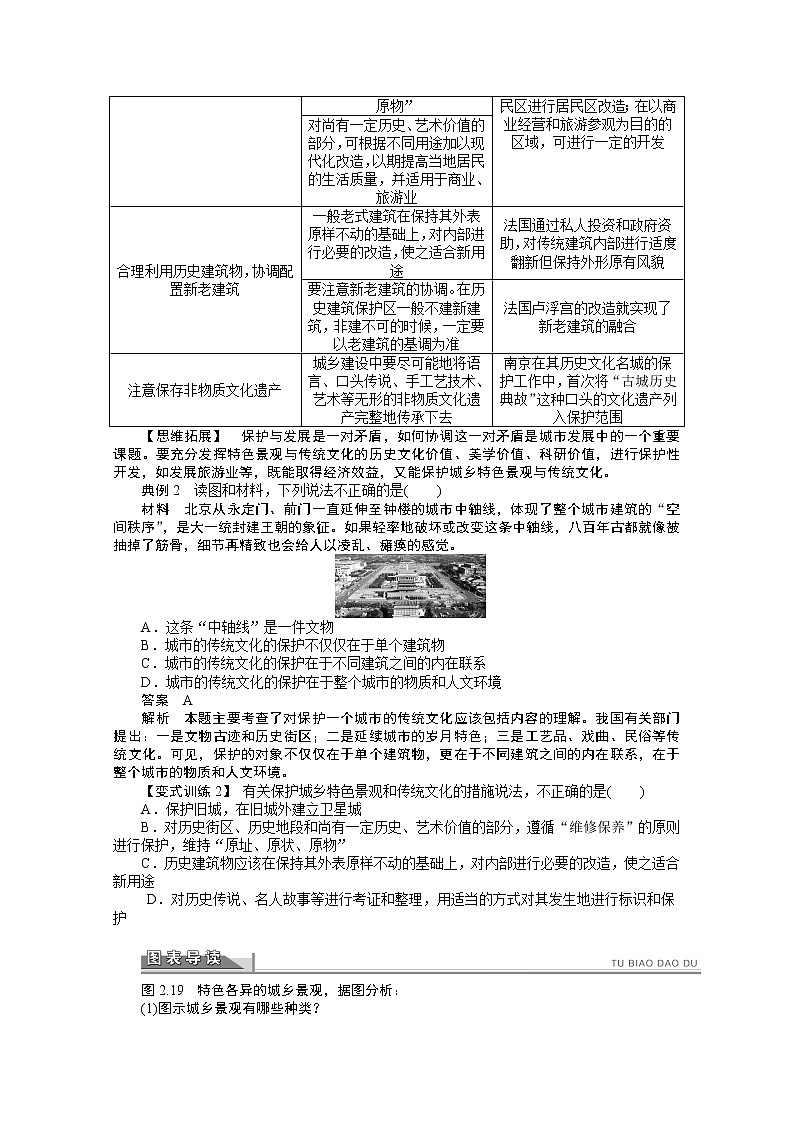 高中地理人教版选修4学案 2.3 城乡特色景观与传统文化的保护03