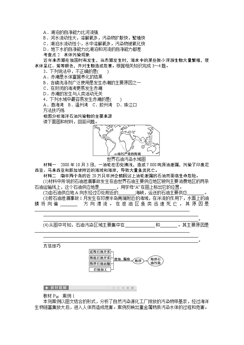 高中地理人教版选修6学案 2.1 水污染及其成因02