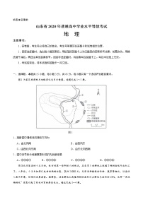 2020年新高考全国卷Ⅰ地理高考试题 （含答案）