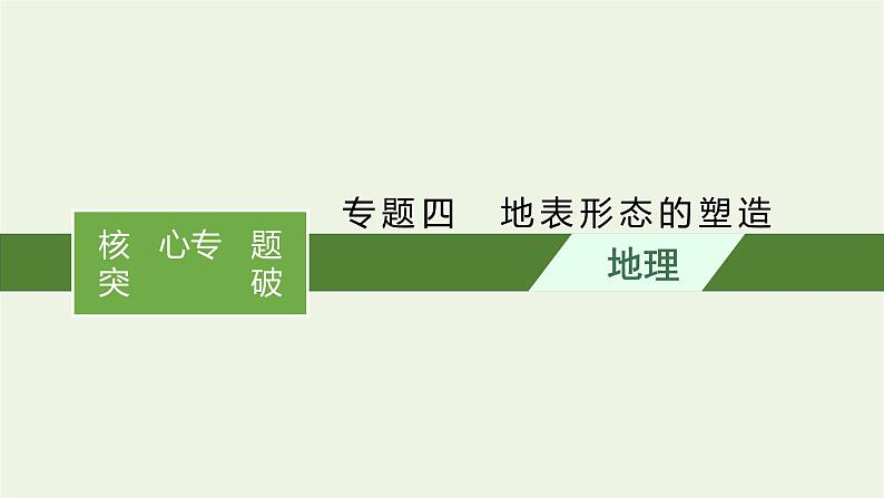 2021高考地理二轮复习专题四地表形态的塑造课件01