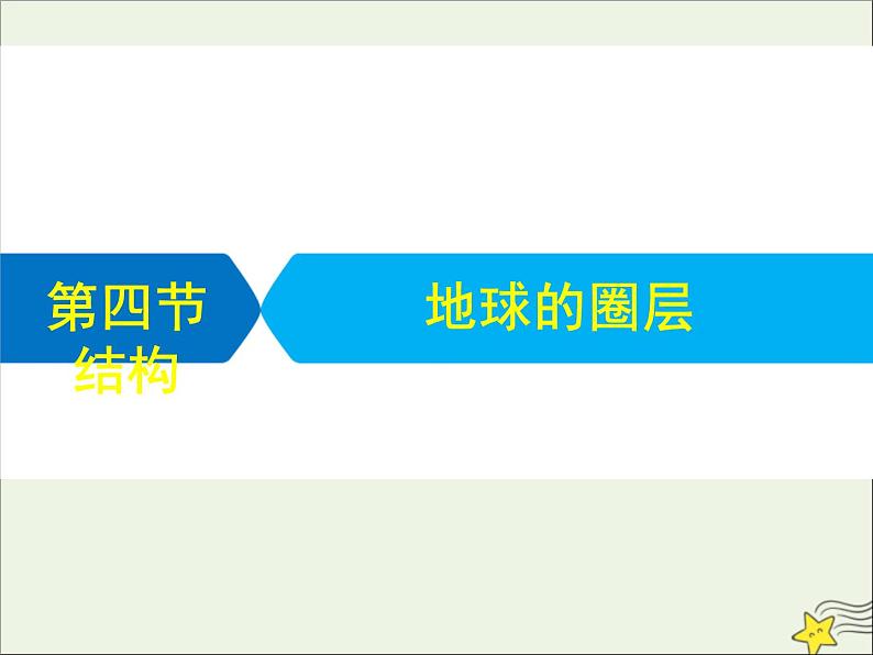 高考地理二轮复习第一部分专题一第四节《地球的圈层结构》课件第1页