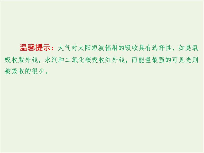 高考地理二轮复习第一部分专题二第二节《大气受热过程和全球气压带风带的分布》课件06