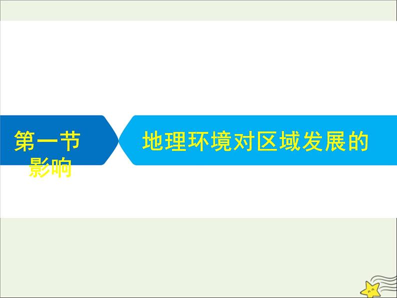 高考地理二轮复习第三部分专题一第一节《地理环境对区域发展的影响》课件01