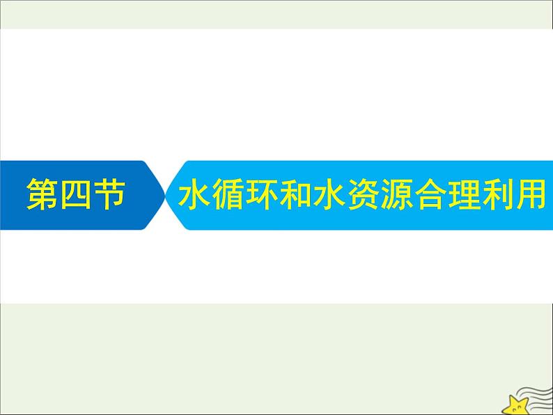 高考地理二轮复习第一部分专题二第四节《水循环和水资源合理利用》课件01