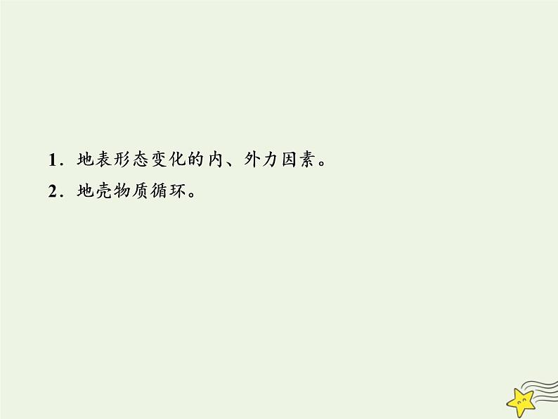 高考地理二轮复习第一部分专题二第一节《地壳物质循环和内外力作用》课件03