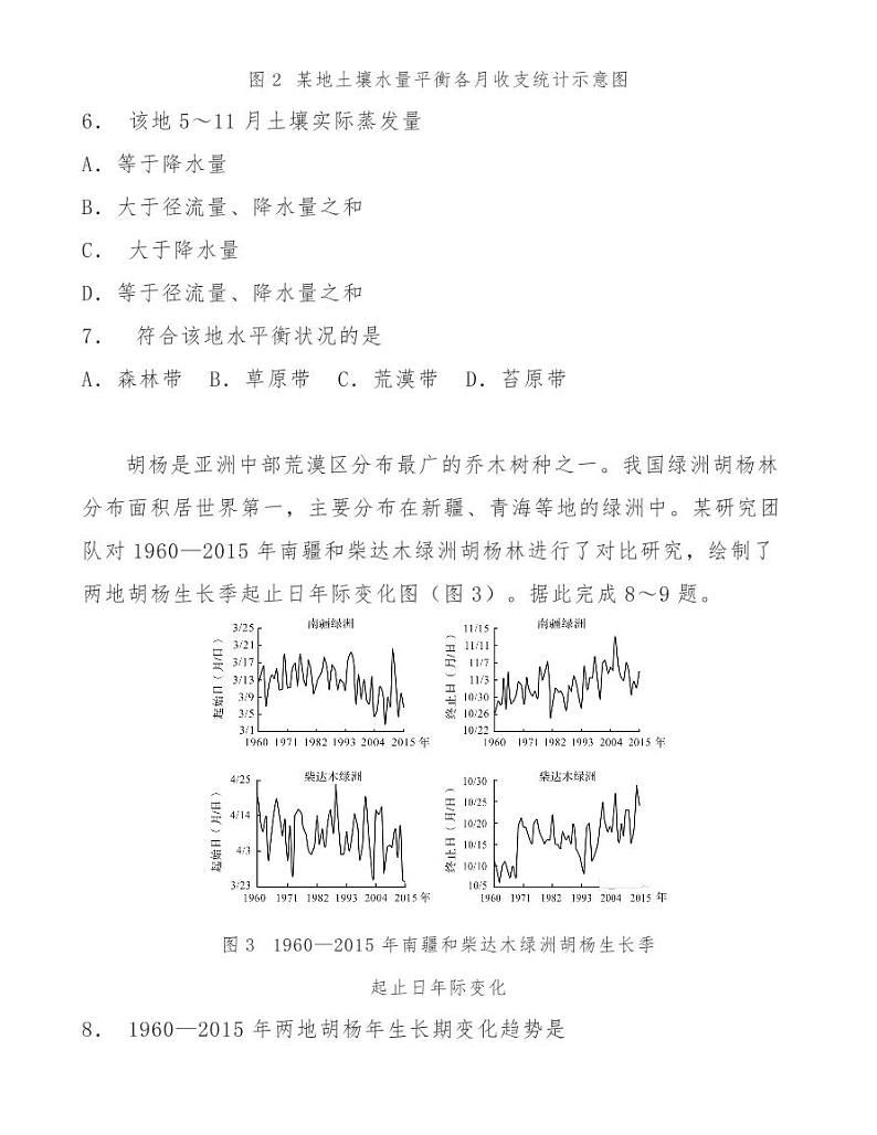 厦门双十中学2020—2021学年第一学期高三年级期中地理考试试卷03