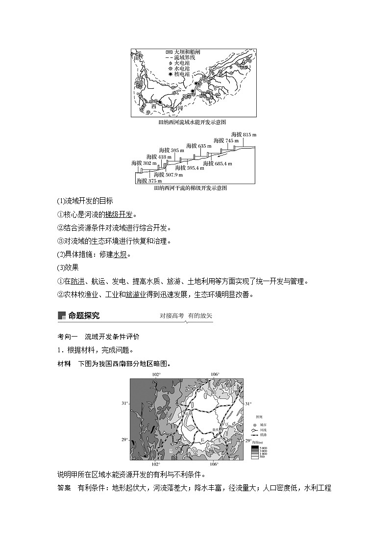 20届高考地理一轮复习讲义 必修③ 第3章 第31讲 流域的综合开发——以美国田纳西河流域为例02