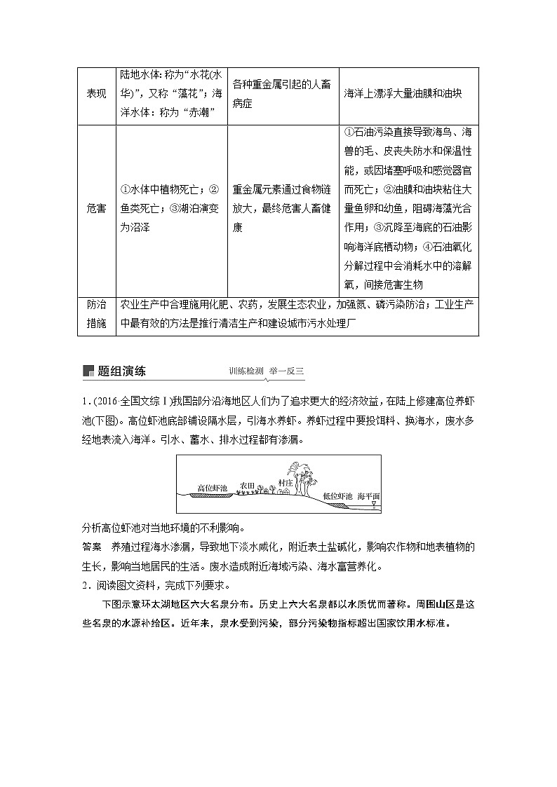 20届高考地理一轮复习讲义 选修6  环境保护02
