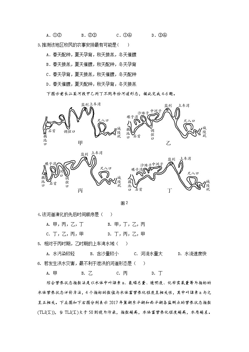2021全国卷Ⅱ高考压轴卷：文综地理：+答案解析02