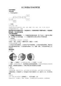 高三地理必背知识梳理