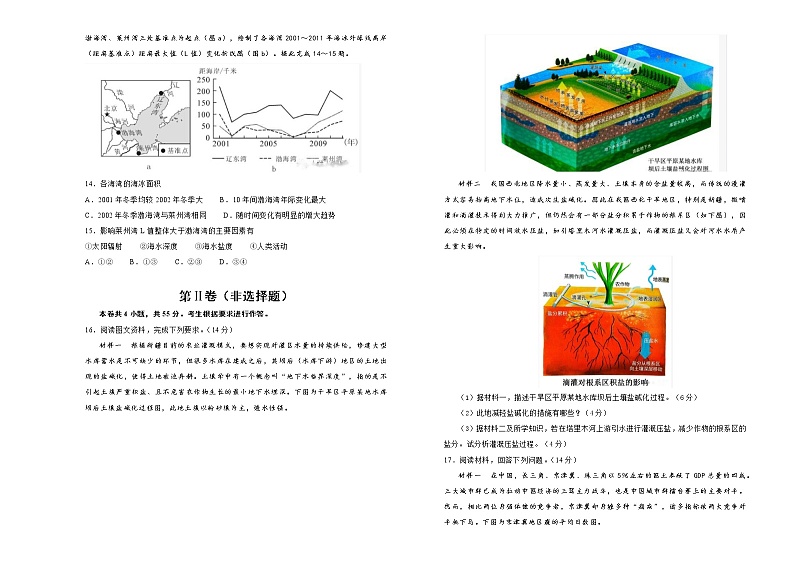 （新高考）山东省2021届泄露天机高考押题卷之地理含答案解析第3页