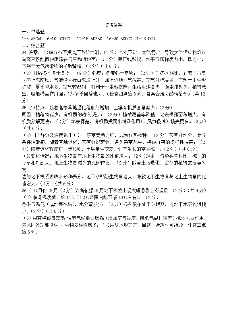 2021江苏省三校联考（姜堰中学、如东中学、沭阳如东中学）高三下学期5月联考卷：参考答案 三校联考第1页