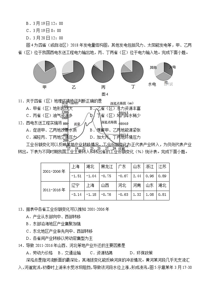 辽宁省葫芦岛市2021届高三下学期5月第二次模拟考试地理（含答案）03
