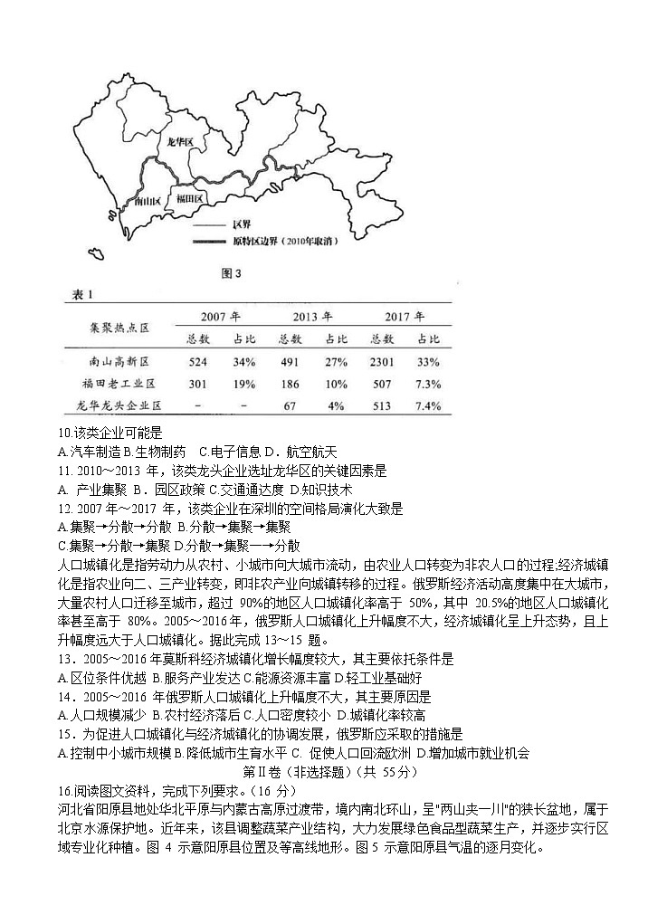山东省青岛市2021届高三下学期5月统一模拟检测（二模）地理（含答案）第3页
