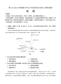 河北省唐山市2021届高三下学期第三次模拟演练 地理（含答案）