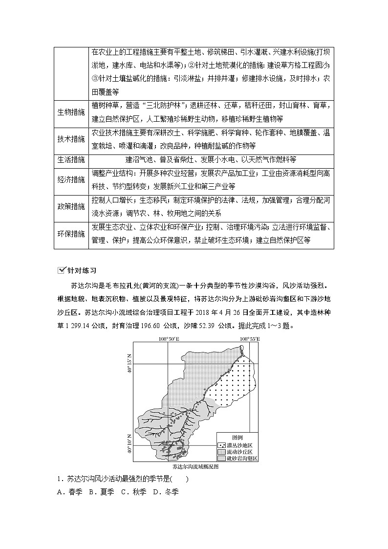 2021届高中地理新教材同步选择性必修第二册 第2章 微专题2　生态脆弱区的生态环境问题分析第2页