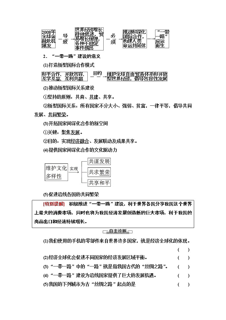 高中地理人教版（2019）选择性必修2 第4章  第4节　国际合作学案02