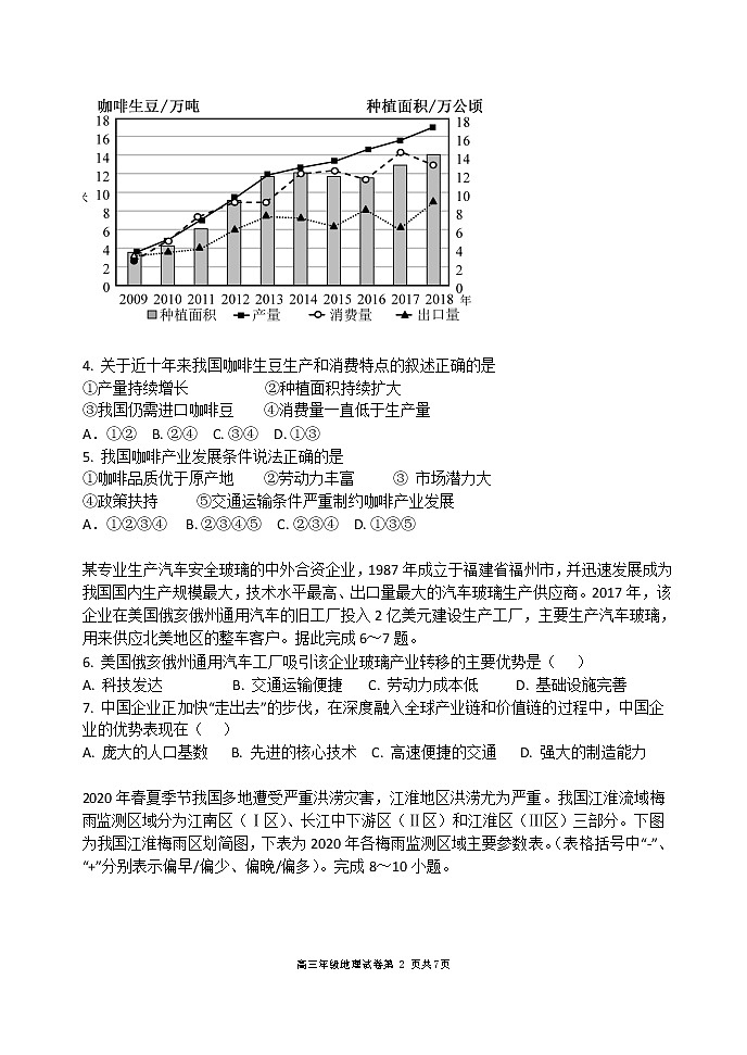 2021年辽宁省实验中学高三地理上学期期末考试试卷 (word版含答案)02