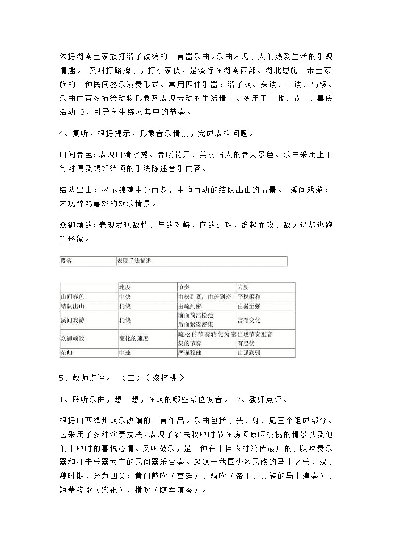 人音版高中音乐必修《音乐鉴赏》-第六节鼓乐铿锵教案02