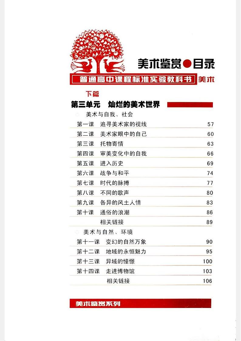 高中美术鉴赏湖南美术出版社电子课本第3页