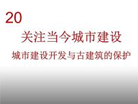 高中美术人美版《美术鉴赏》第二十课 关注当今城市建设--城市建设开发与古建筑的保护教学ppt课件