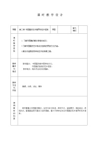 高中美术人教版绘画第二课 中国画的艺术境界和艺术语言教学设计