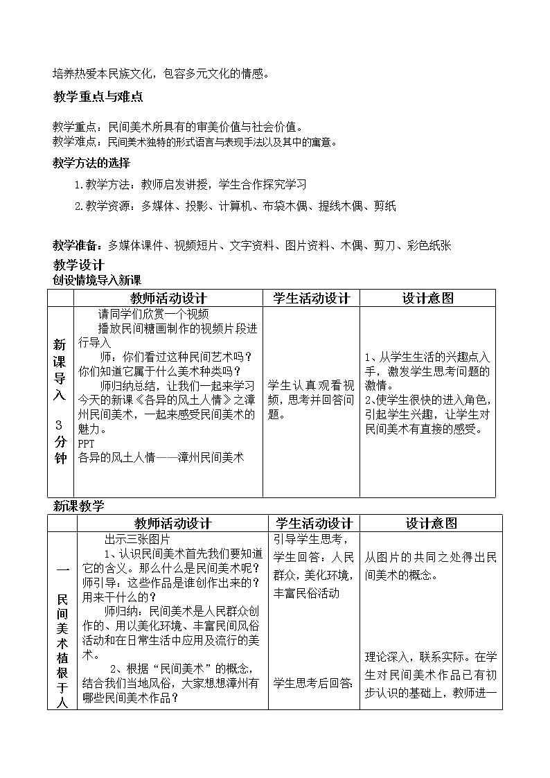 湘教版高中美术选修：美术鉴赏 第三单元  第九课  各异的风土人情 教案02