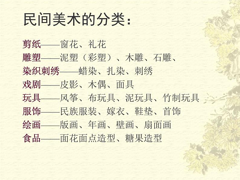 人教版高中美术选修：美术鉴赏 第九课 美在民间——中国民间美术 课件第3页