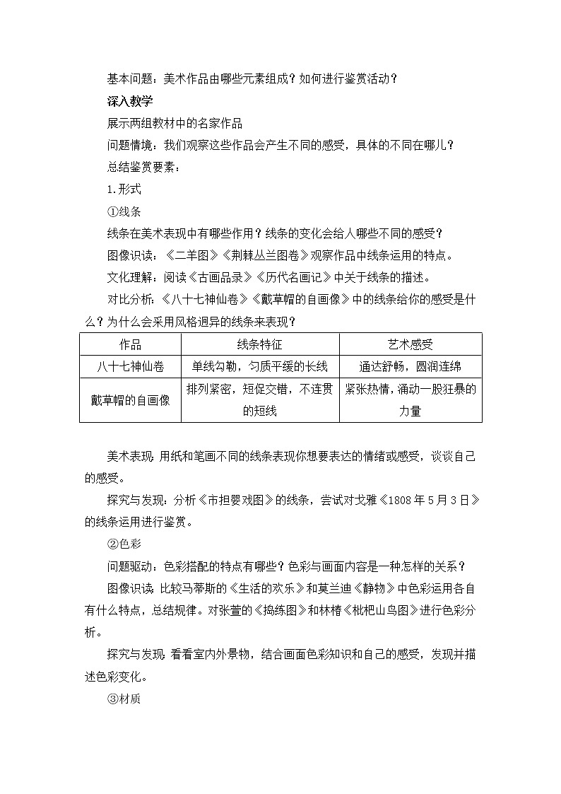 名师精创 《如何鉴赏美术作品》教案202