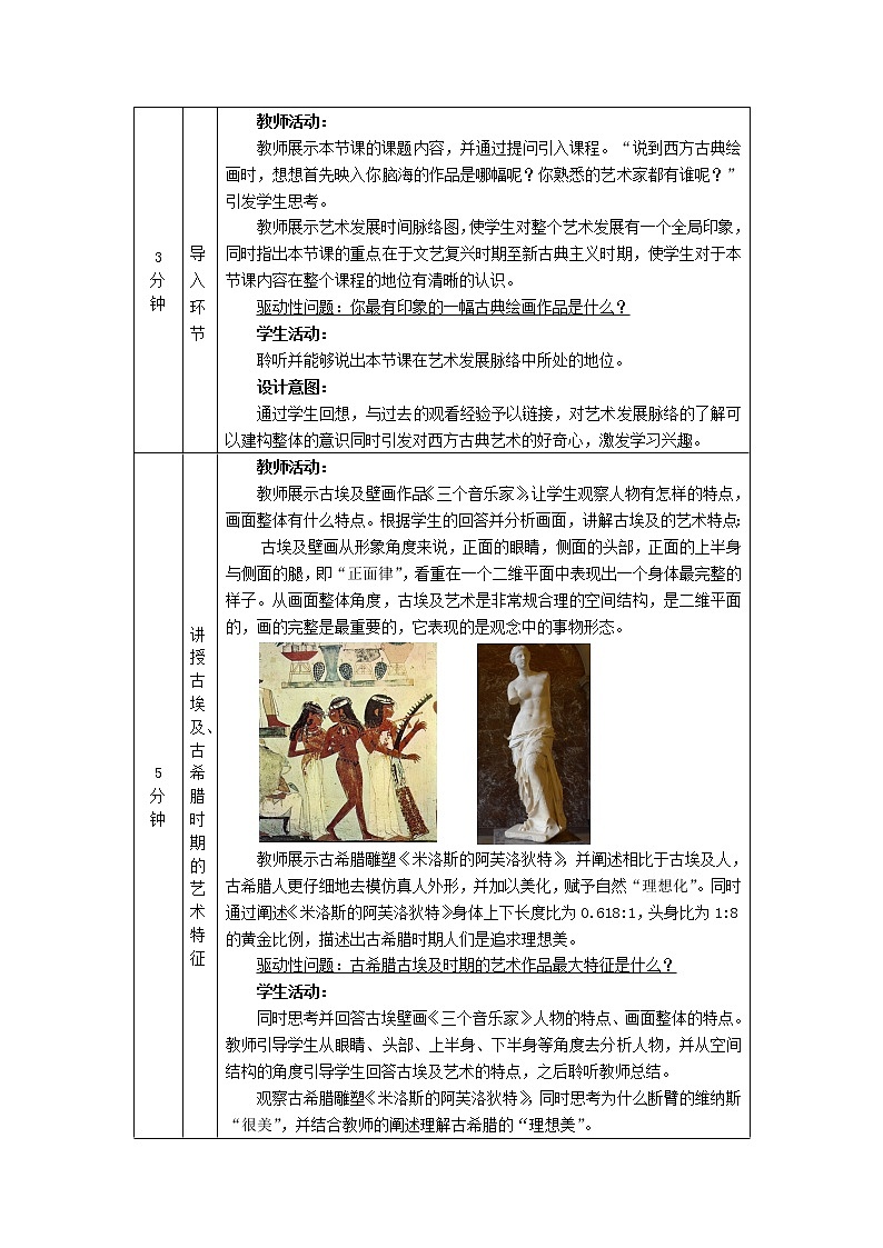 第二单元 主题三 现实与理想—西方古典绘画 PPT课件+教案+课后练习+学习任务单02