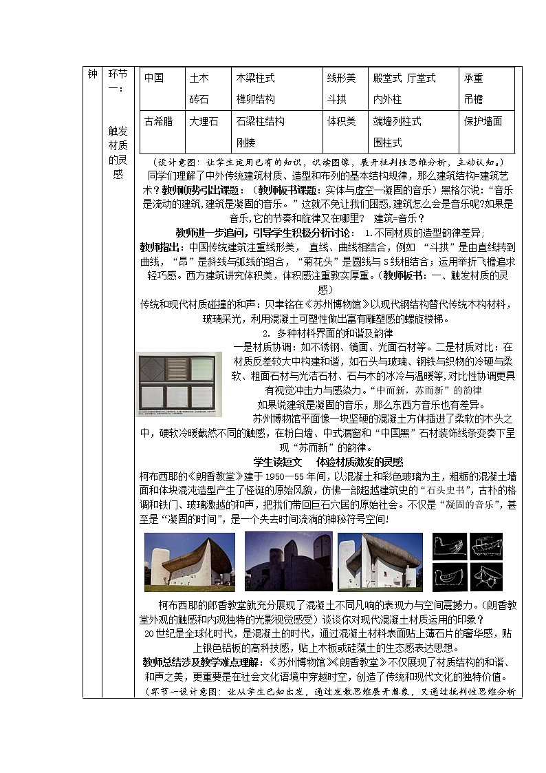 实体与虚空—凝固的音乐-教学设计第2页