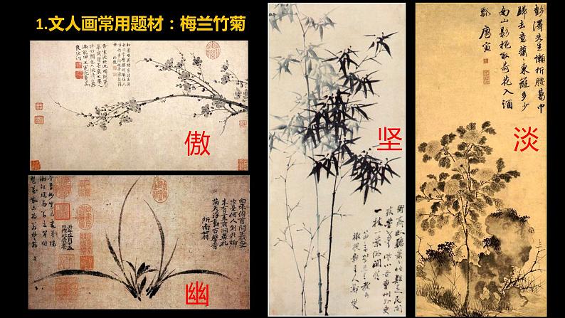 主题二——抒情与写意——文人画课件03