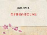 1.2 感知与判断——美术鉴赏的过程与方法 课件-2024-2025学年高中美术人美版（2019）+必修+美术鉴赏