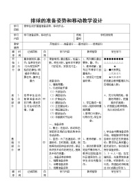 2021学年第三节 排球教案