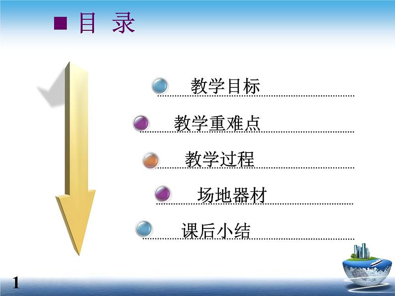 人教版高中体育9.1 接力跑-下压式传、接棒 课件第2页