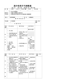 体育全一册第四节 兵乓球教学设计