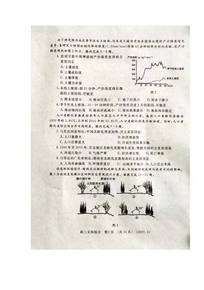 河南省洛阳市2021届高三下学期第二次统一考试文综试题含答案02