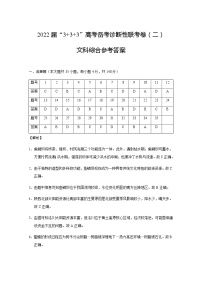 2022西南“3+3+3”高考备考诊断性联考（二）文科综合试题及答案