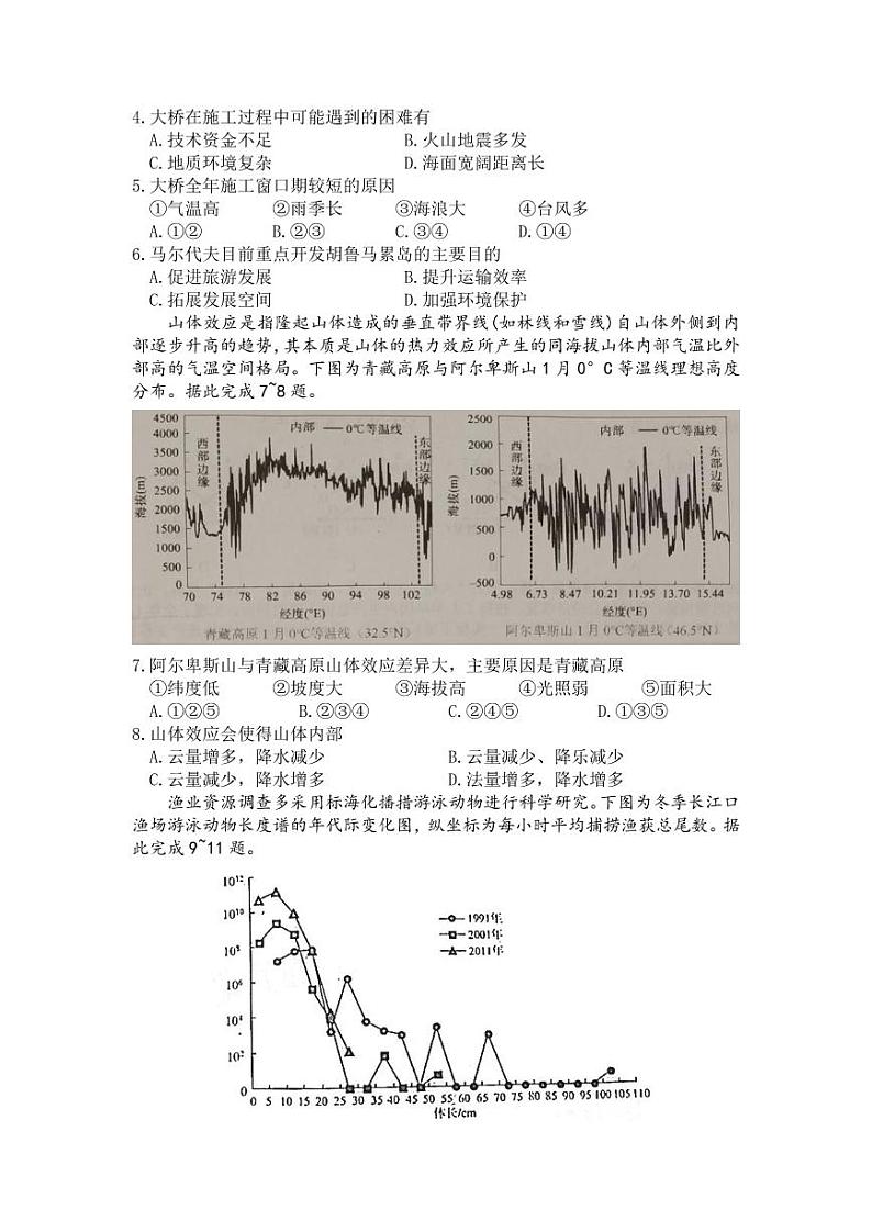 安徽省滁州市2021届高三下学期第二次教学质量监测（二模）文科综合试题含答案可编辑02