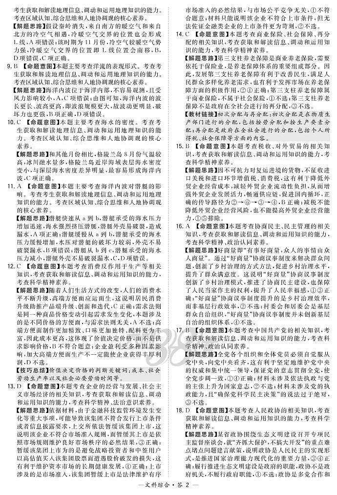 文综解析第2页