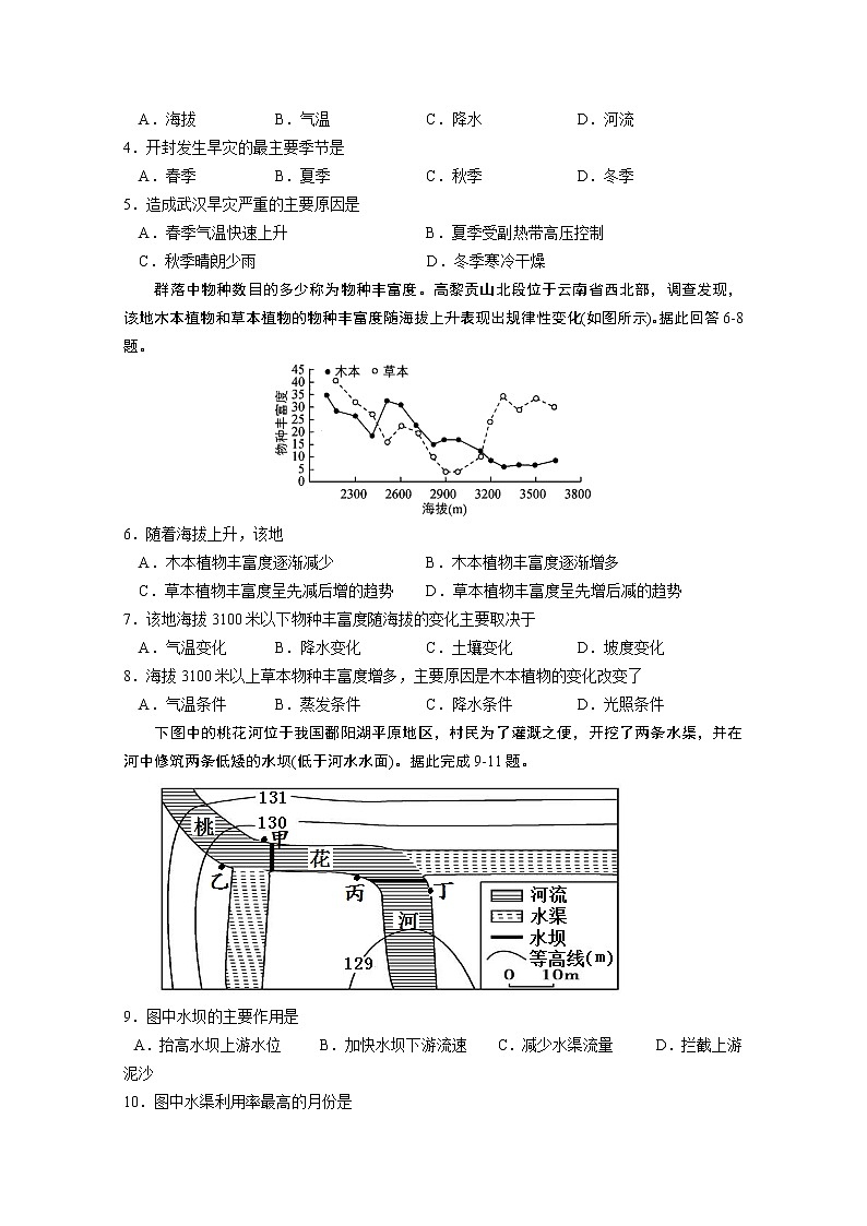 2021内江威远中学高三上学期第二次月考文科综合试题含答案02