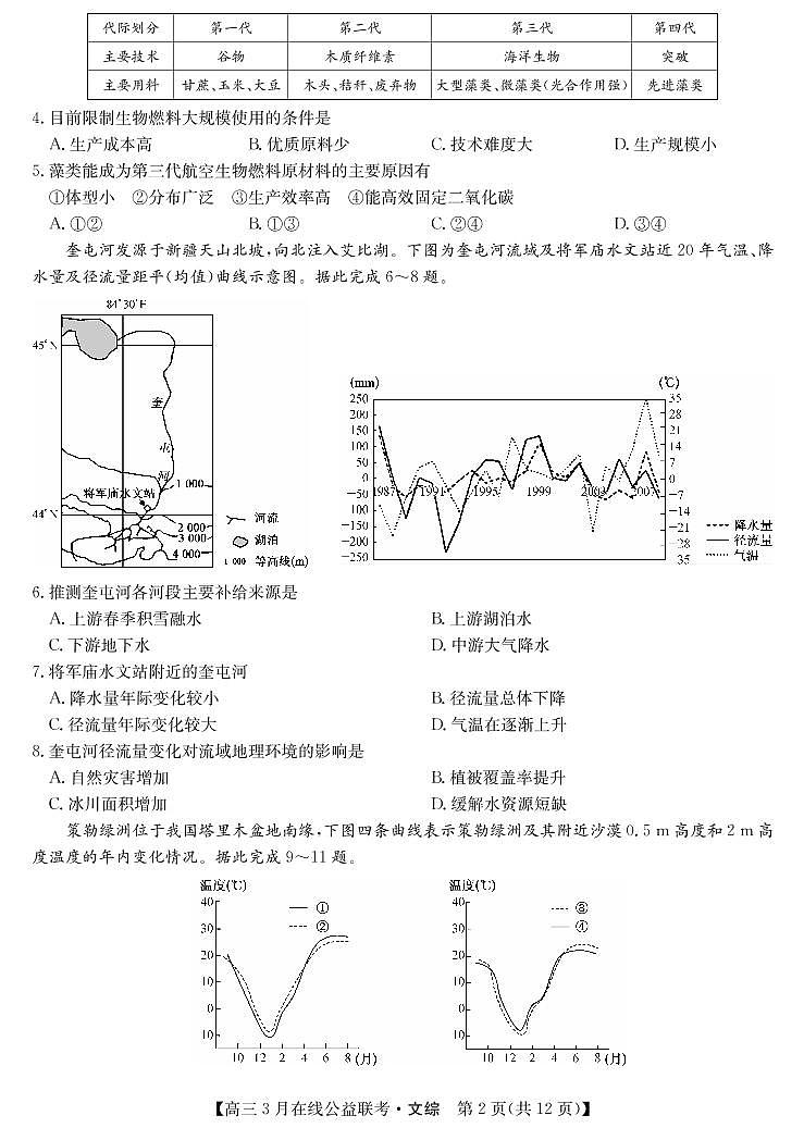 九师联盟公益考—文综第2页
