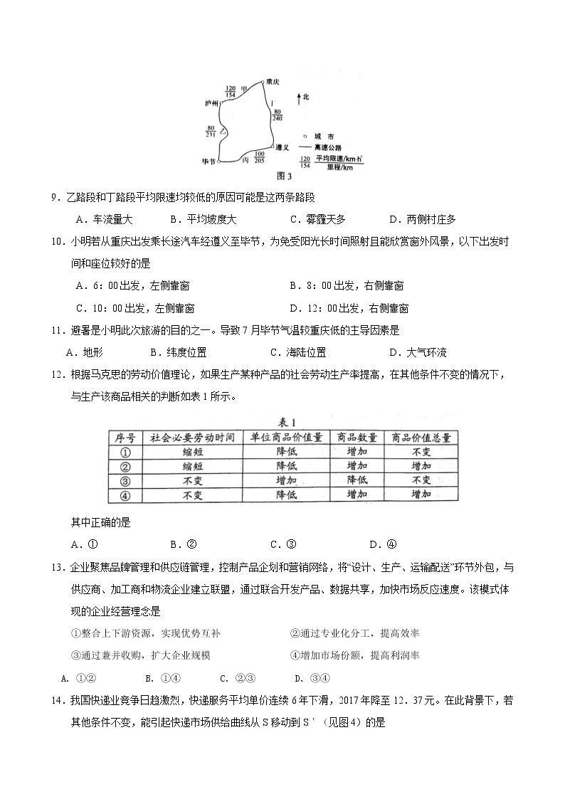 2018年全国卷Ⅰ文综高考真题（含答案）03