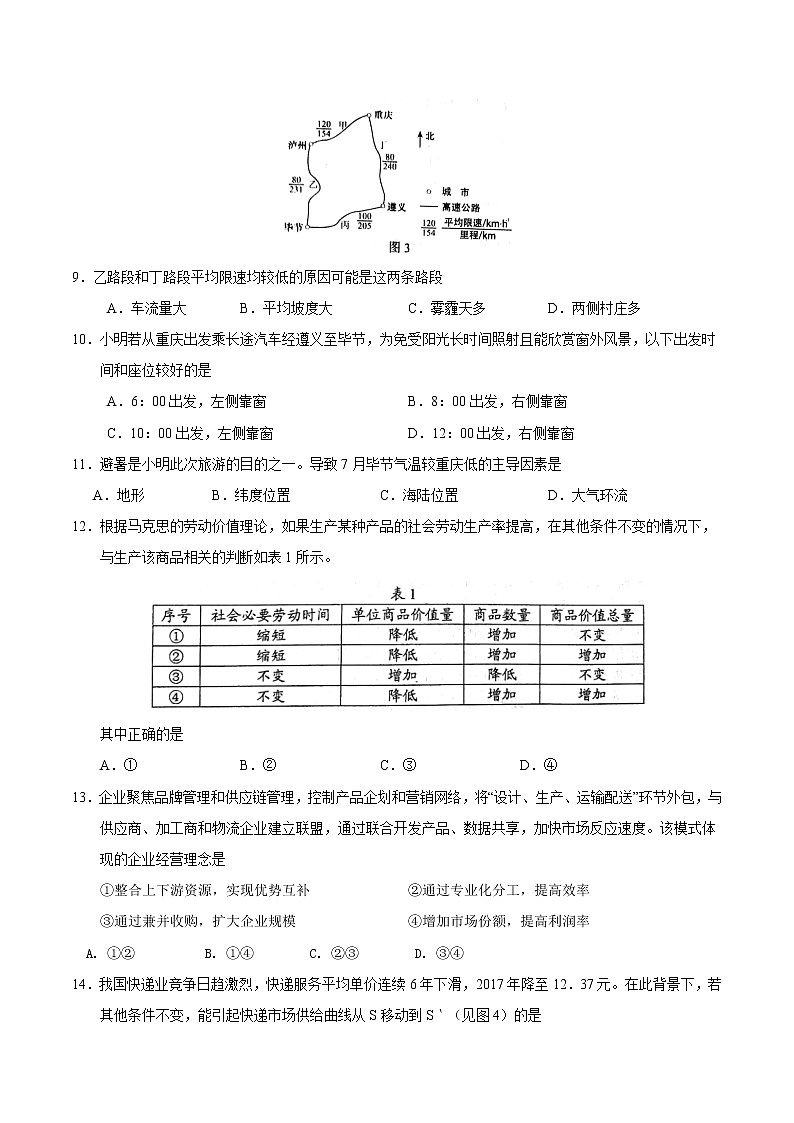 2018年全国卷Ⅰ文综高考真题（含答案）03