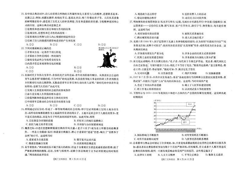 2023新乡高三下学期入学测试多校联考试题文综PDF版含答案03