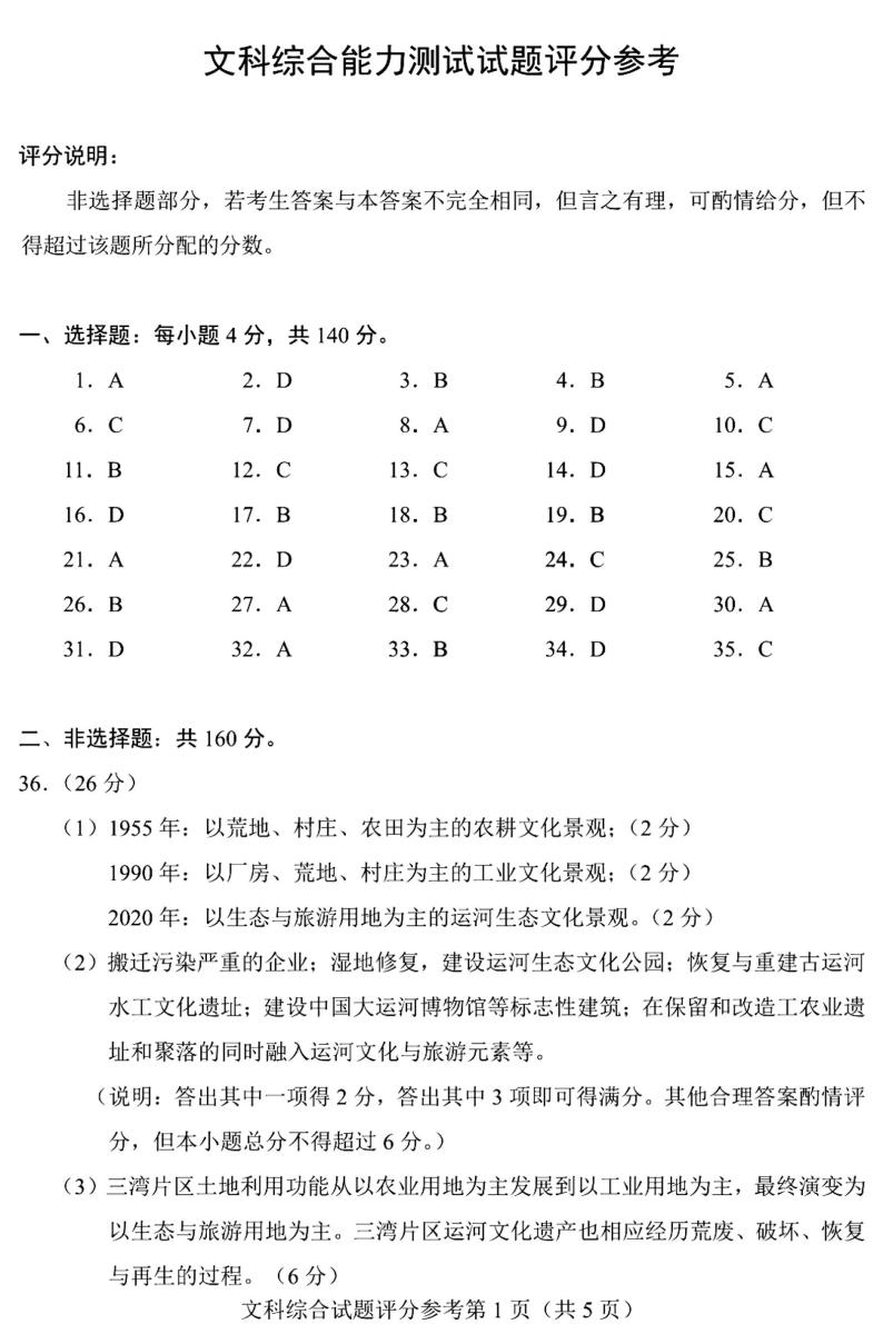 2023届四省（安徽、云南、黑龙江、吉林）联考高考适应性考试 文综试题及答案01