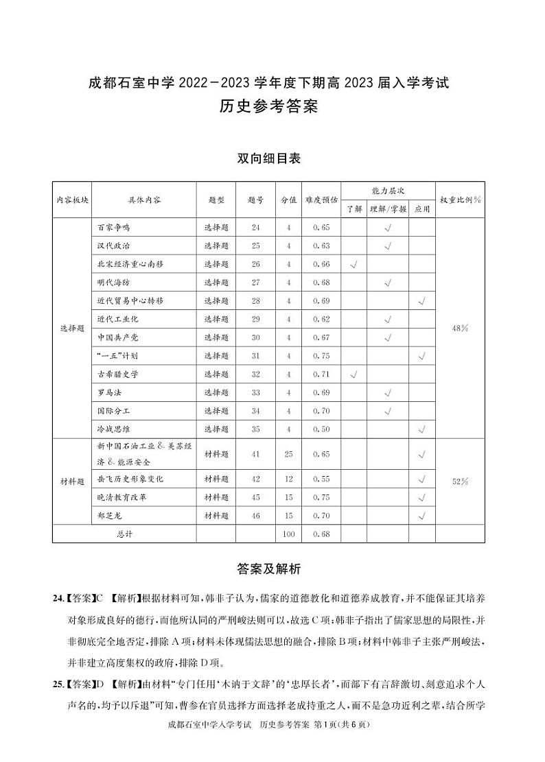 历史参考答案第1页